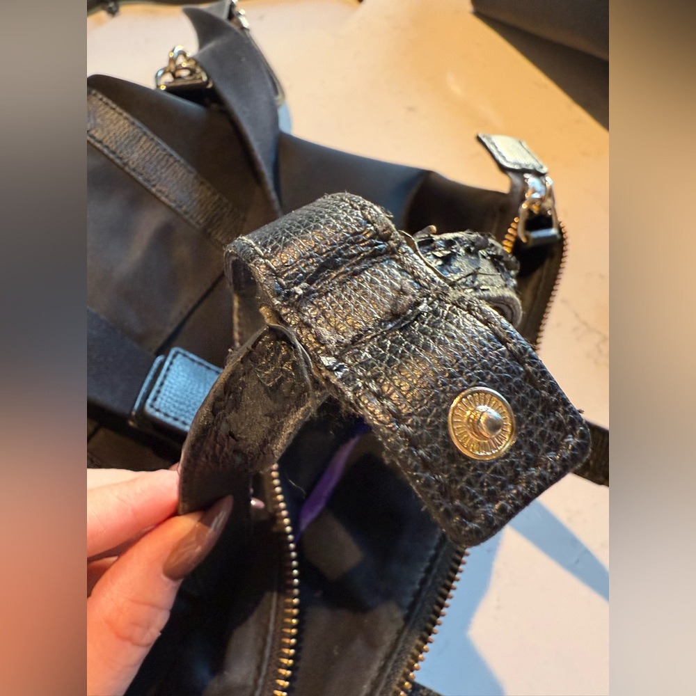 Henri Bendel Black Jetsetter Convertible Backpack - Picture 16 of 16